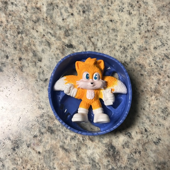 McDonald’s 2024 Sonic the Hedgehog 3 Tails Blue Roller Happy Meal Toy - Picture 2 of 3